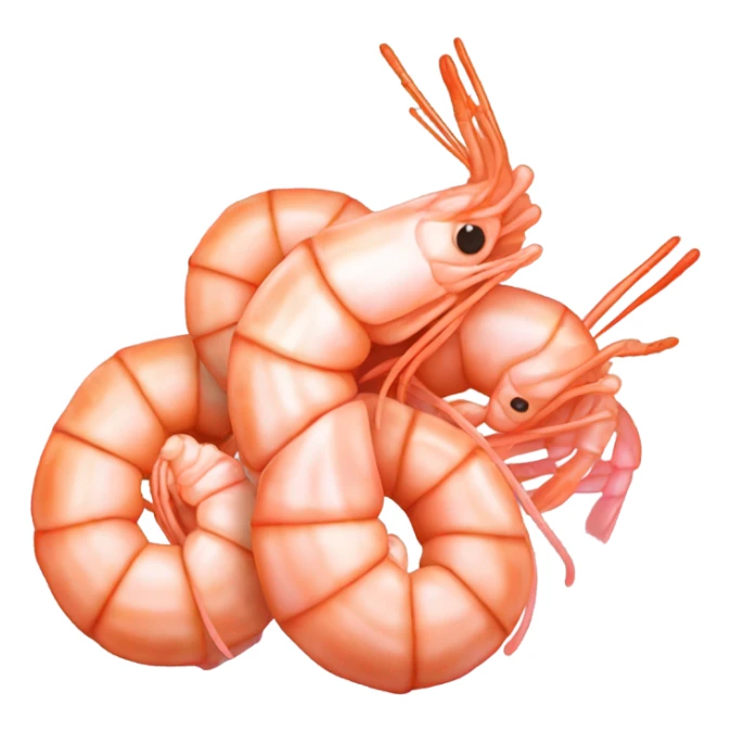 Handful of shrimp sticker
