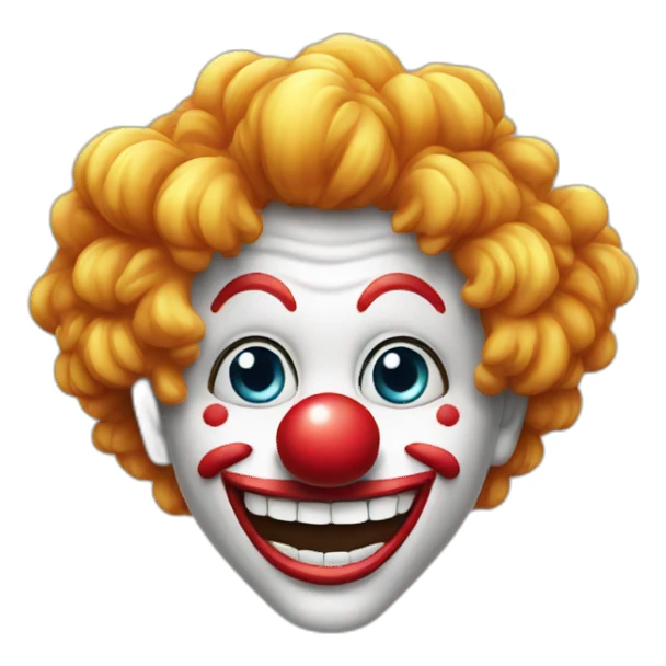 Clown avec des dents en diamant sticker
