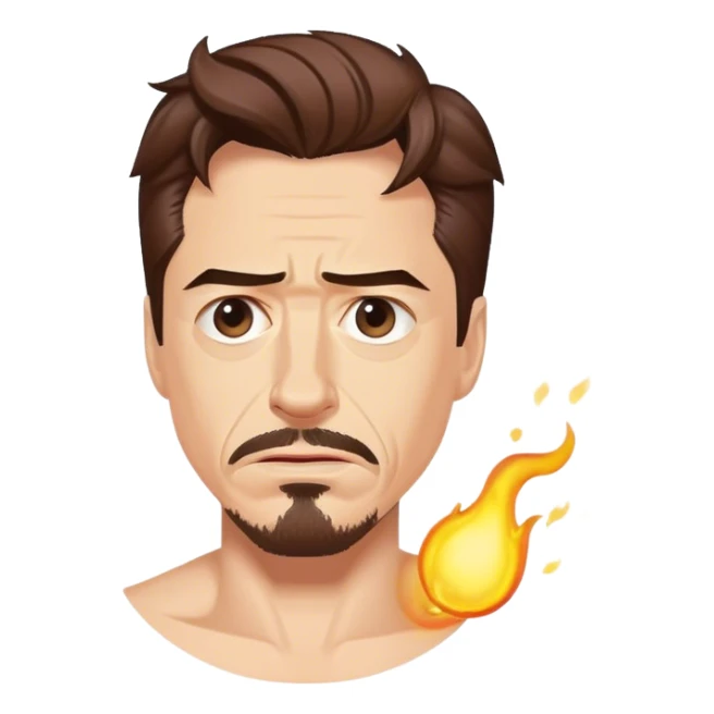 Tony Stark farting sticker