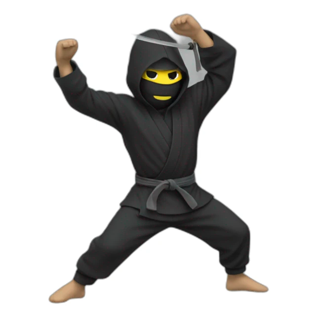 Un ninja qui fait un dab sticker