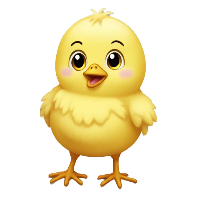 baby chick confused sticker