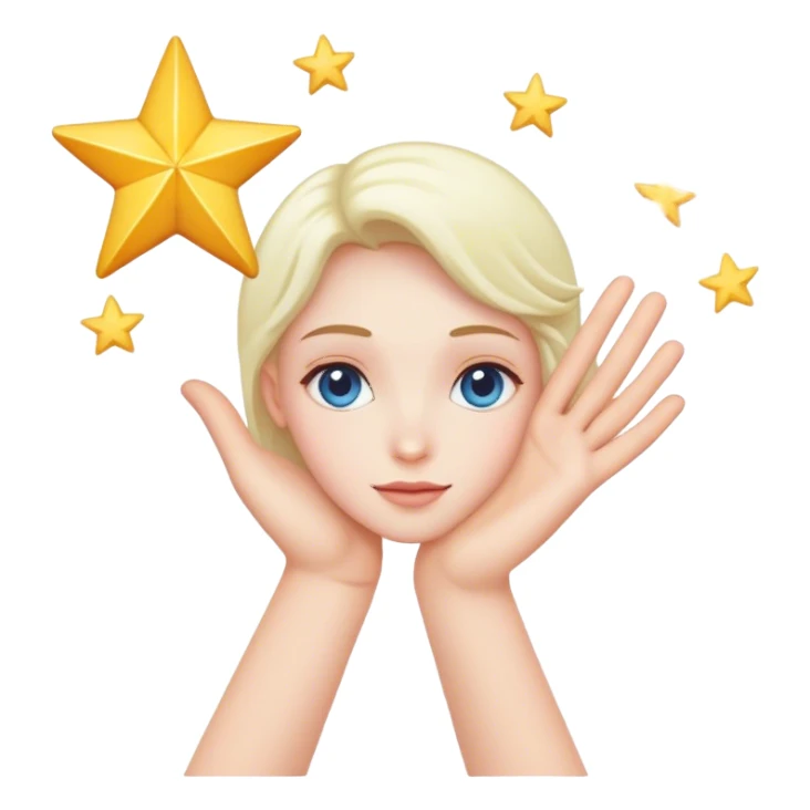 grabbing a dream star with your hand  sticker