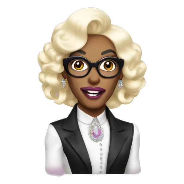 Ru Paul as a Drag Queen sticker
