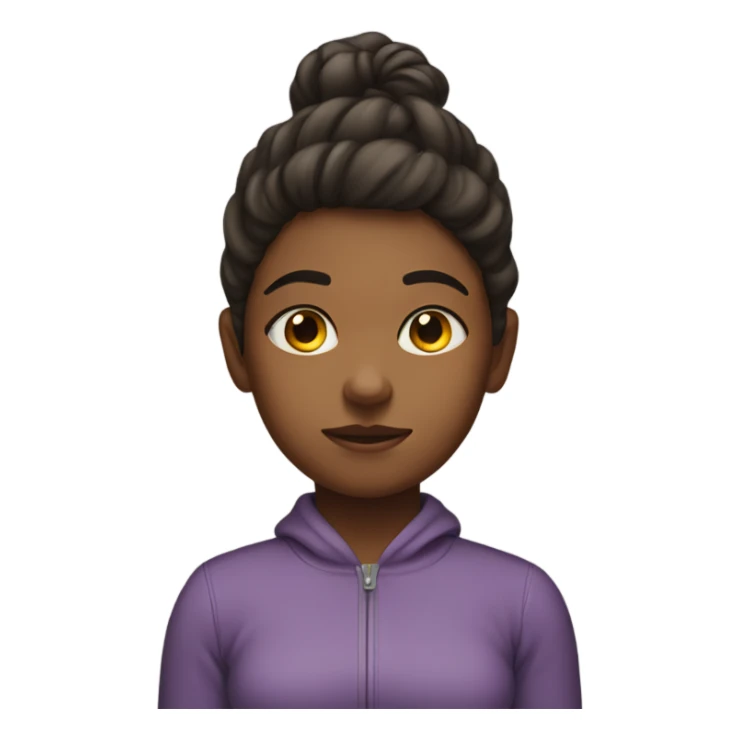 Girl who is pushing hard sticker