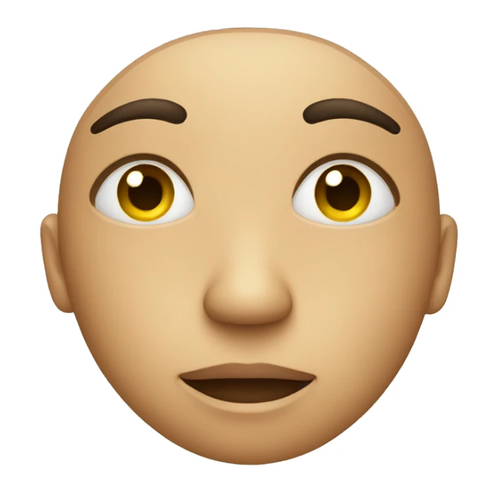 Face with bags under eyes sticker