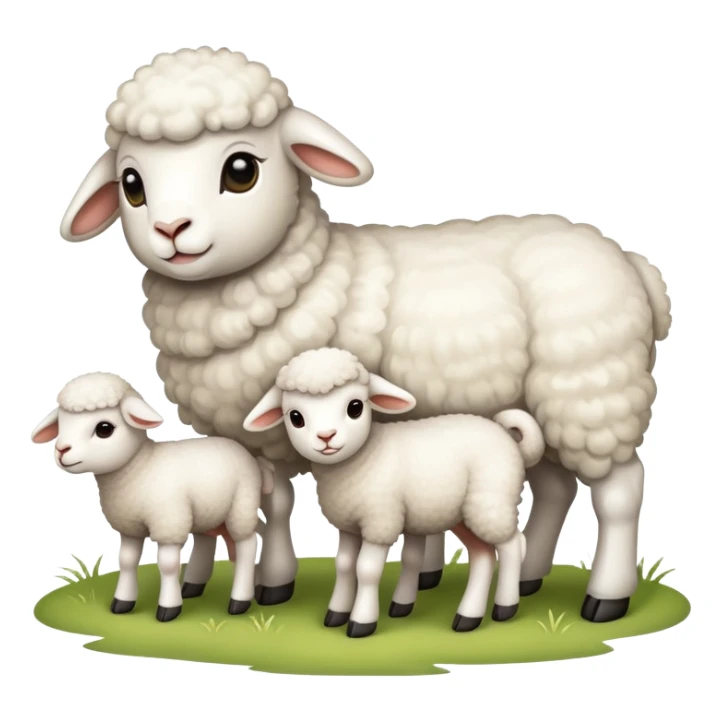 group of lambs sticker