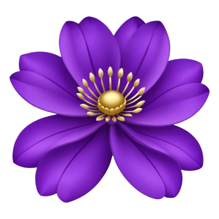 Purple flower fancy royalty sticker