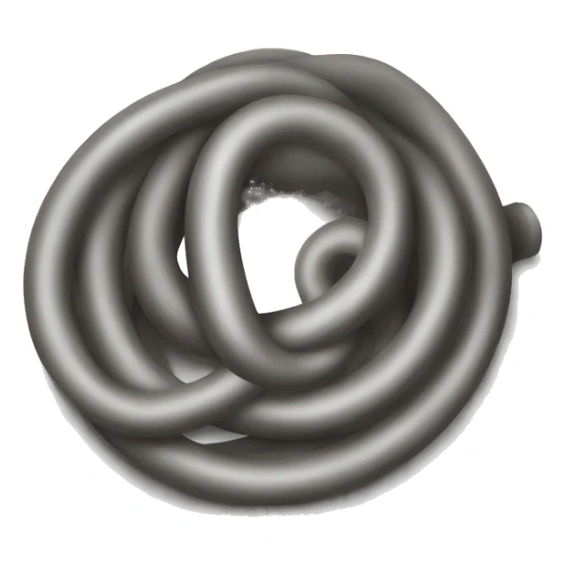 Water hose with a knot sticker