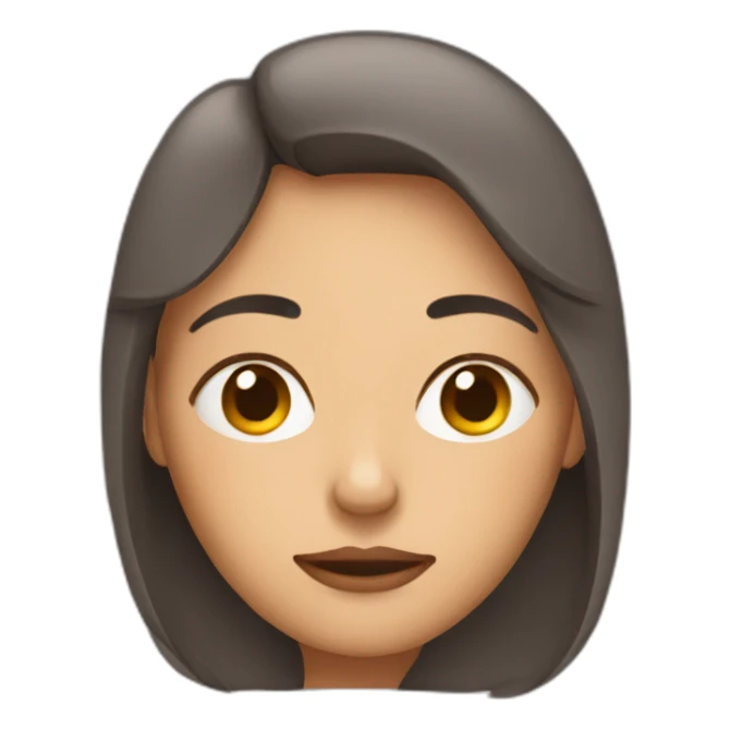 a sleepy woman sticker