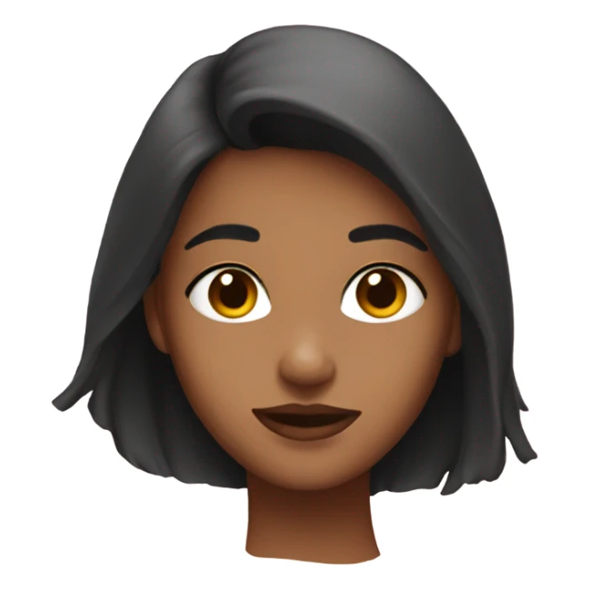 Lush face girl sticker