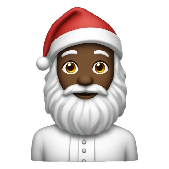 Black Santa  sticker