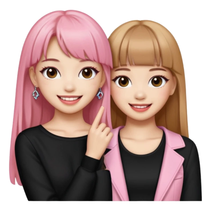 Blackpink lisa and rose sticker