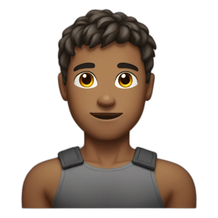 Muscular young man sticker