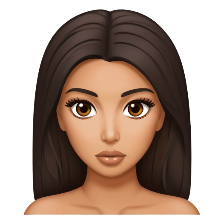 ultra realistic kim kardashian sticker