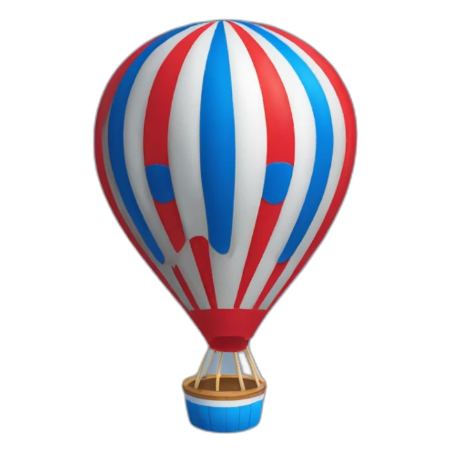 Montgolfière rouge et bleu REMAX sticker
