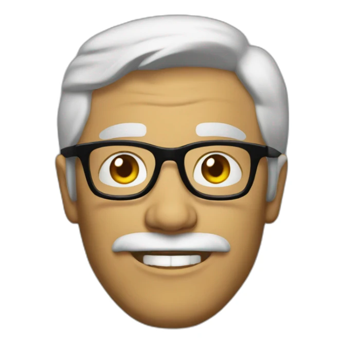 nerdiest man to ever live, exact stereotype sticker