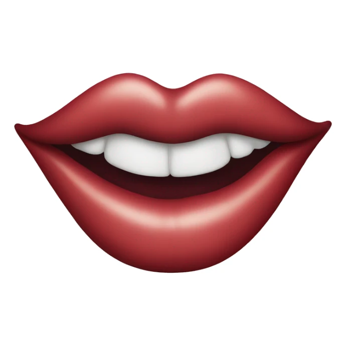 lip kiss print sticker