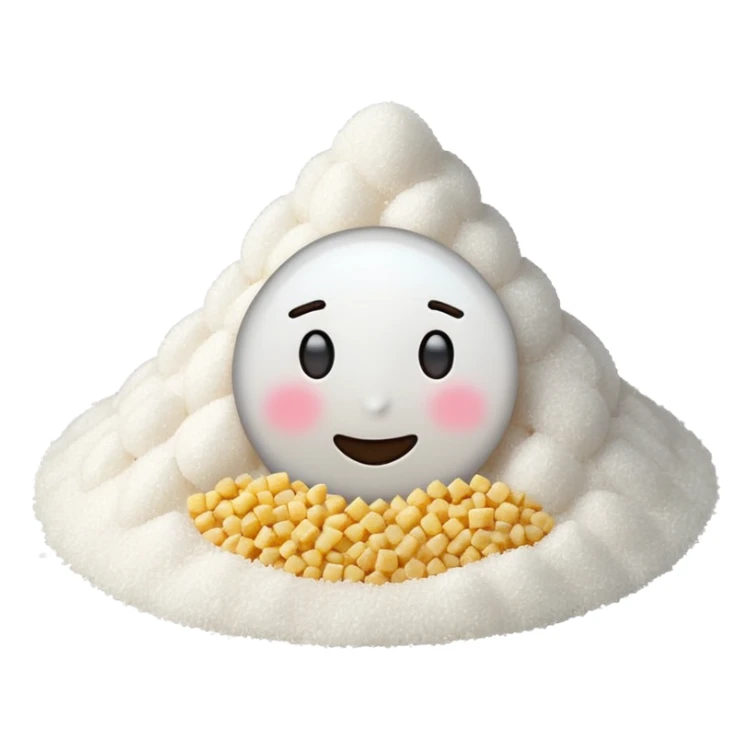 make an iphone styled emoji of sugar sticker