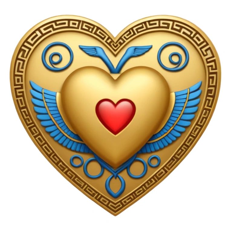 
heart and Egypt sticker