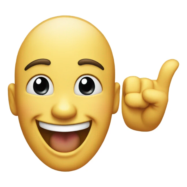 laughing emoji pointing sticker
