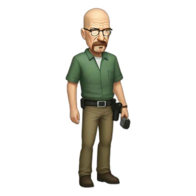 Hanck schrader arresting Walter white sticker