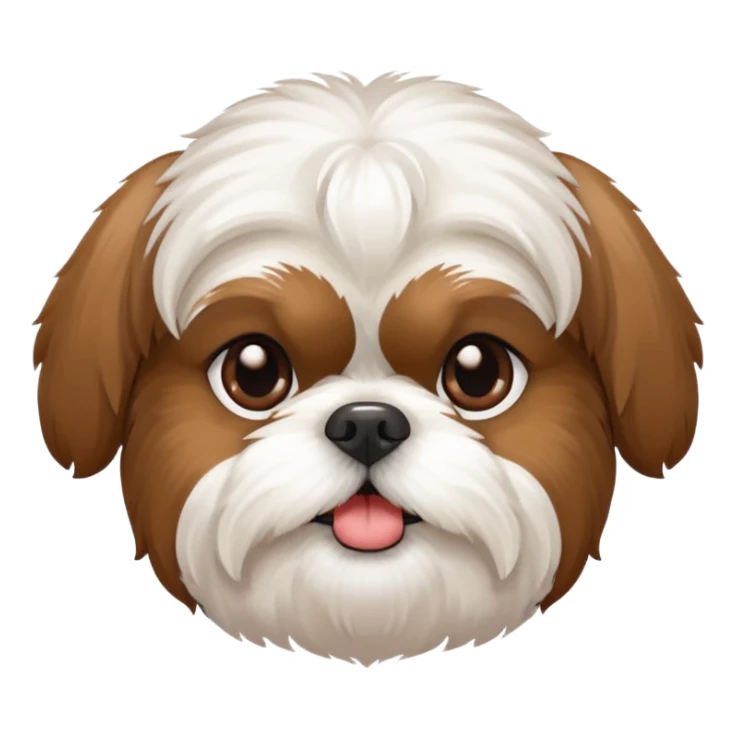 Cute dog shih tzu sticker