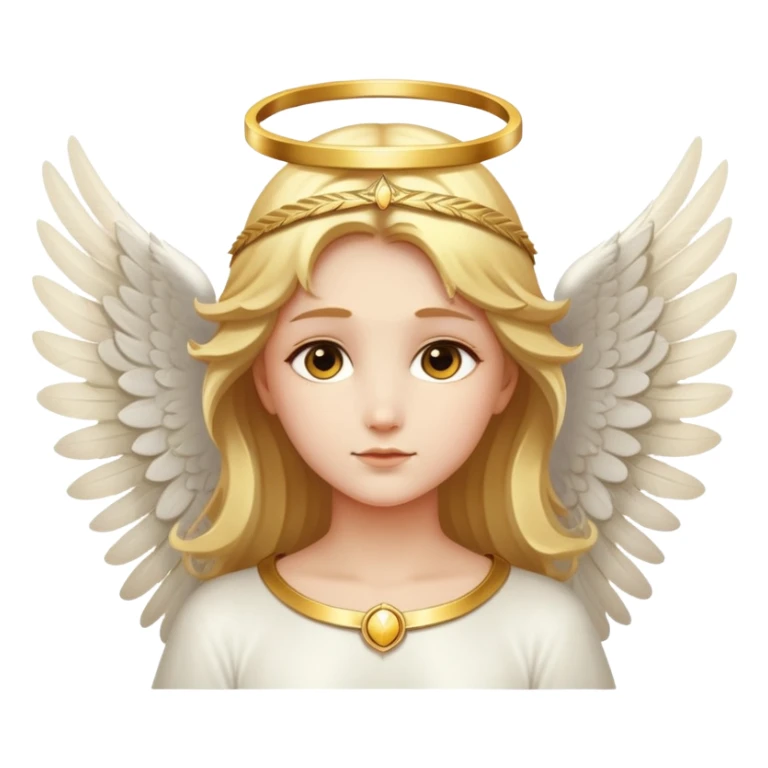 Angel with halo and wings sticker