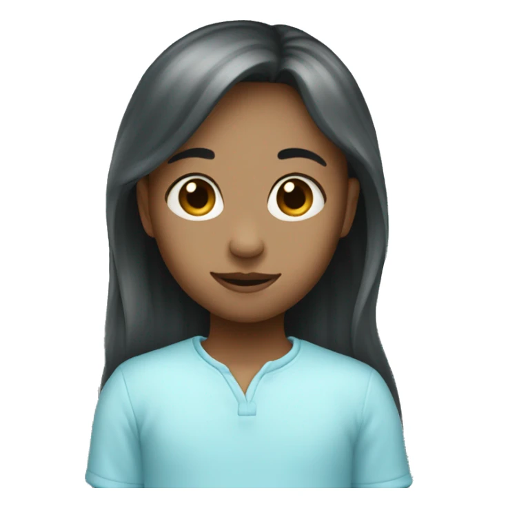 Light baby blue heart sticker