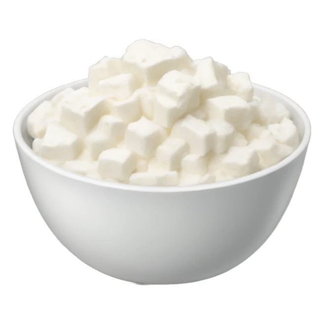 cottage cheese in a bowl sticker