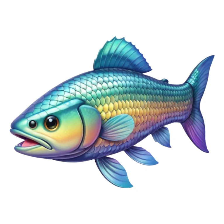 A musky fish sticker