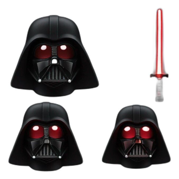 Dark vador with red light saber  sticker