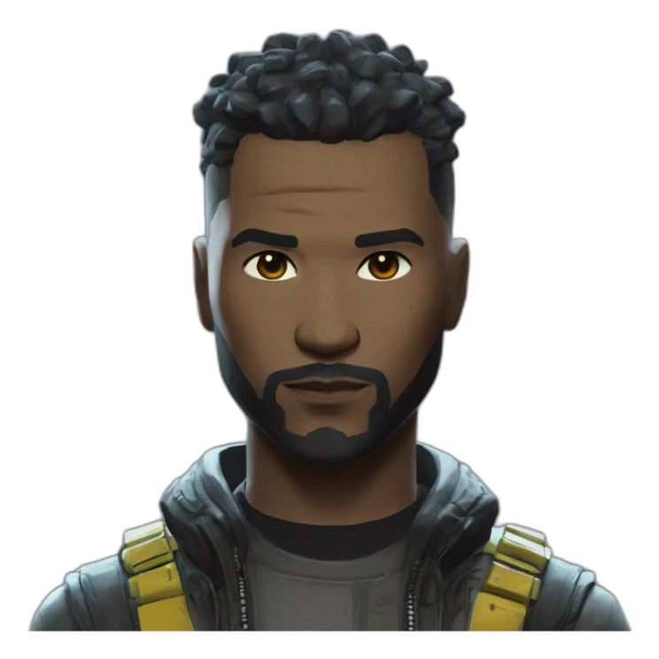 main character from cyberpunk 2077 game sticker