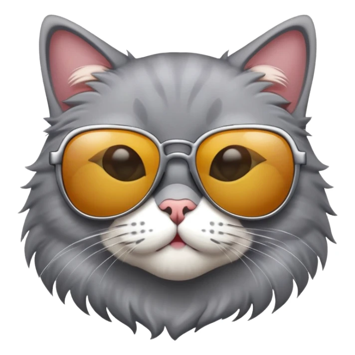 cat wearing sunglasses sticker