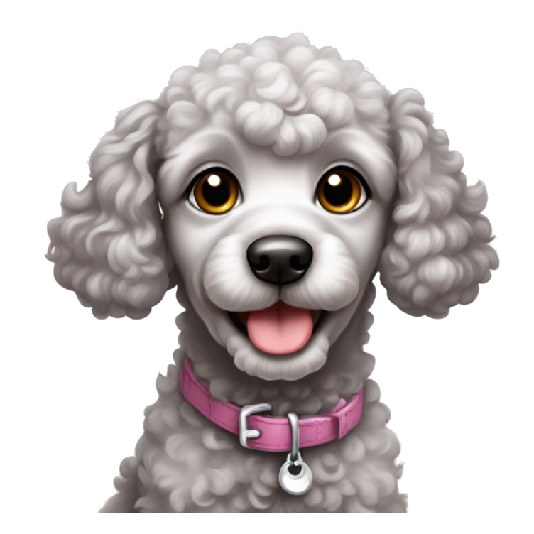 Merle poodle cute puppy sticker