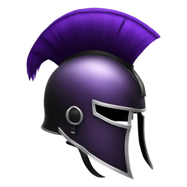 Purple and black gladiator helmet Mohawk  sticker