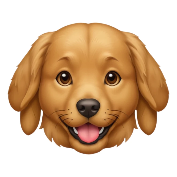 Goldren retriever with lip marks on her head  sticker