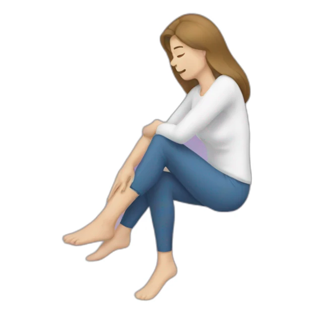 woman leg pain sticker
