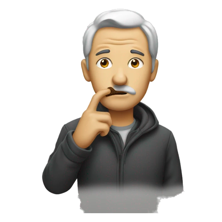 homme qui fume sticker