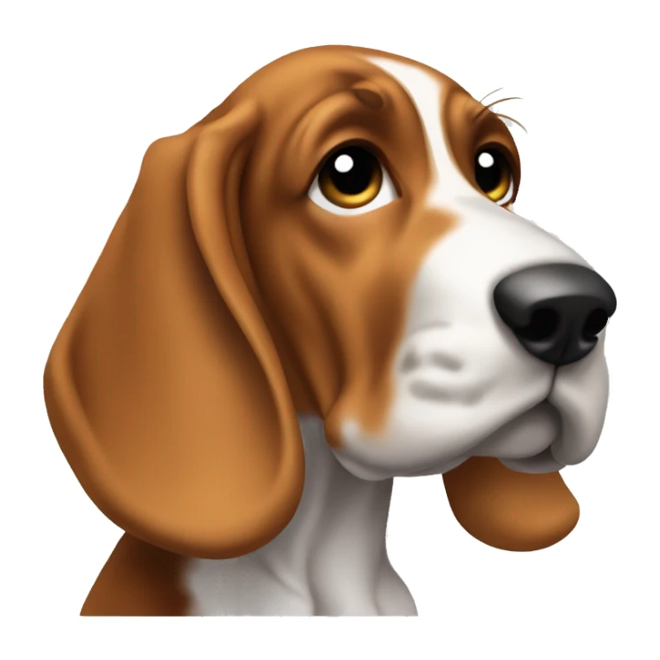 frontend development with basset hound puppy  sticker