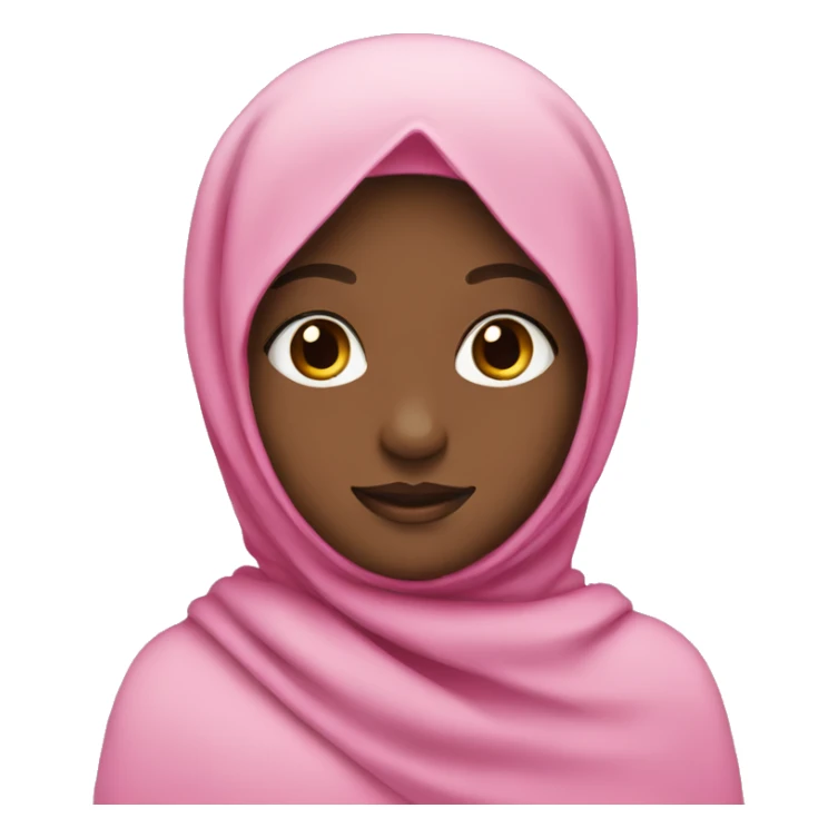 Girl with pink hijab  sticker