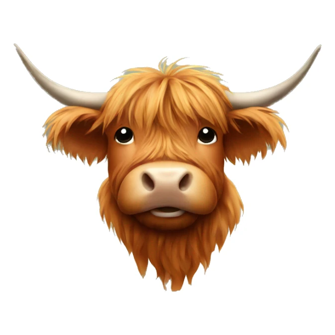 highland cow sticker