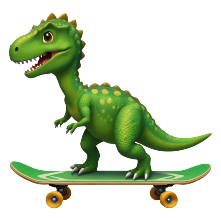Dinosaur on a skateboard sticker