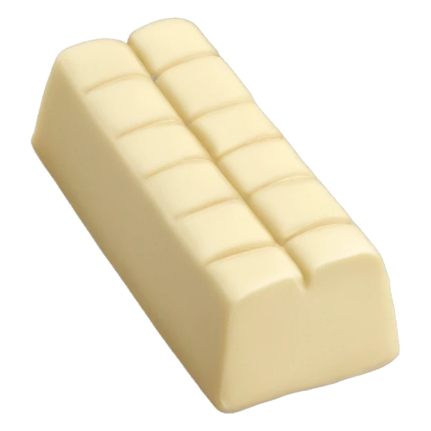 Bar of white chocolate  sticker