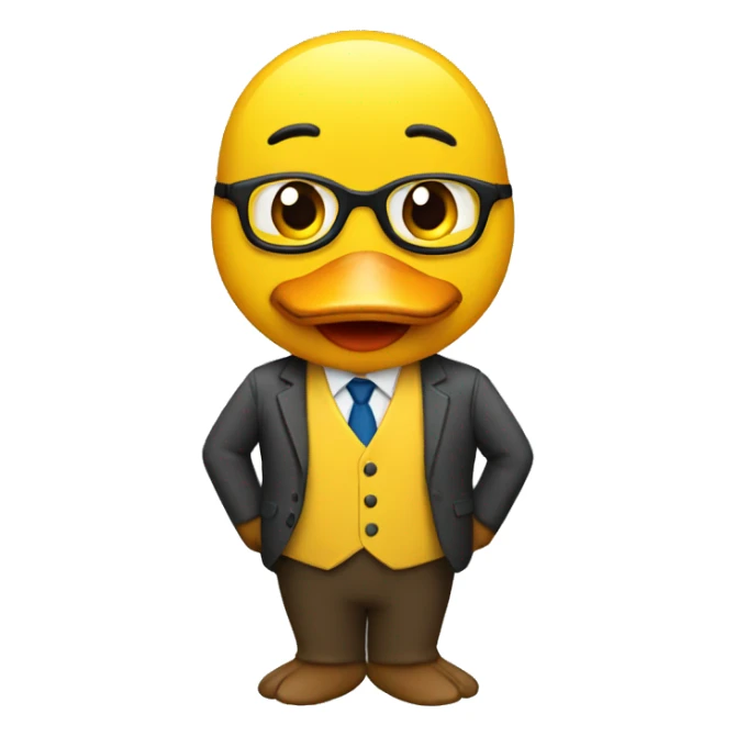 duck teacher sticker