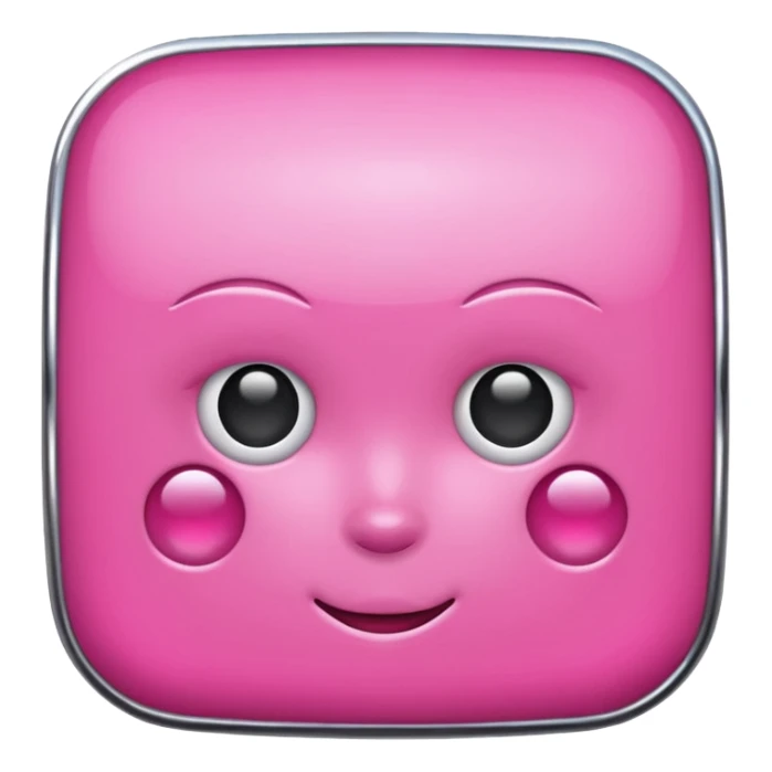 pink girly chrome internet sticker