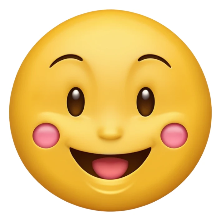 Emoji with a giggly face  sticker