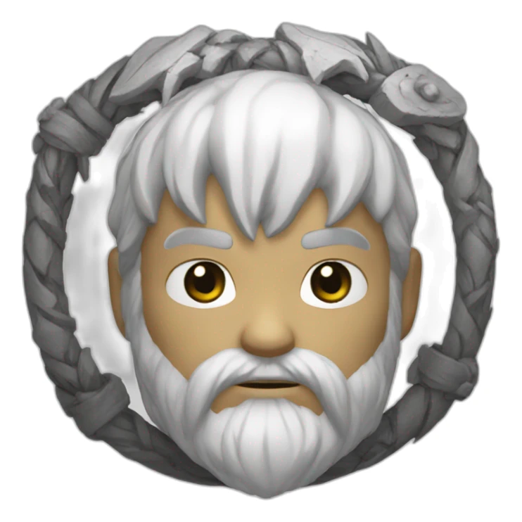 God of war blanc sticker