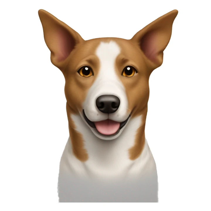 Brown tan and white cattle dog thin white stripe sticker