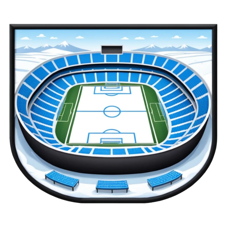 football stadium freezing cold sticker