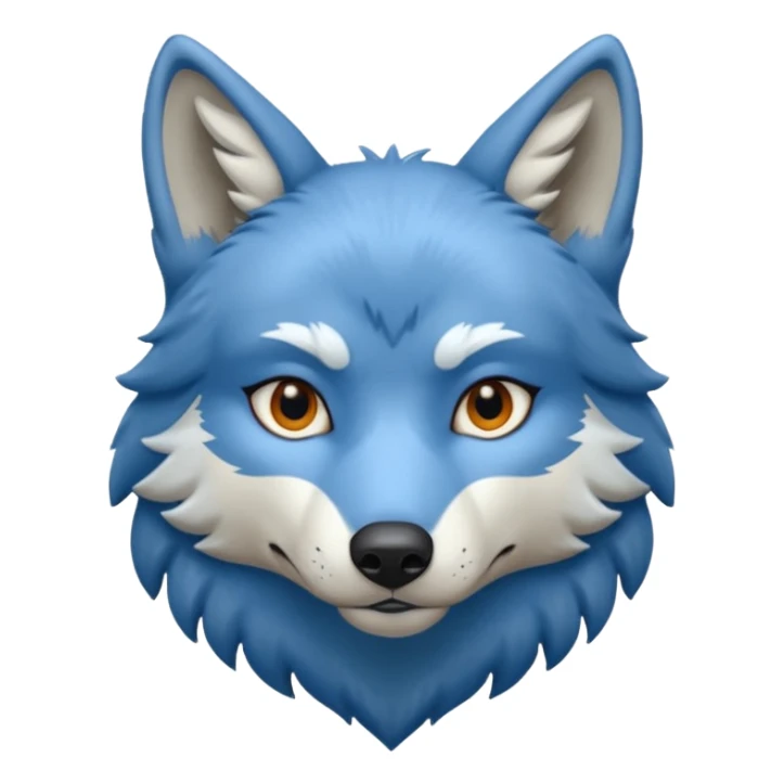 face of blue wolf sticker